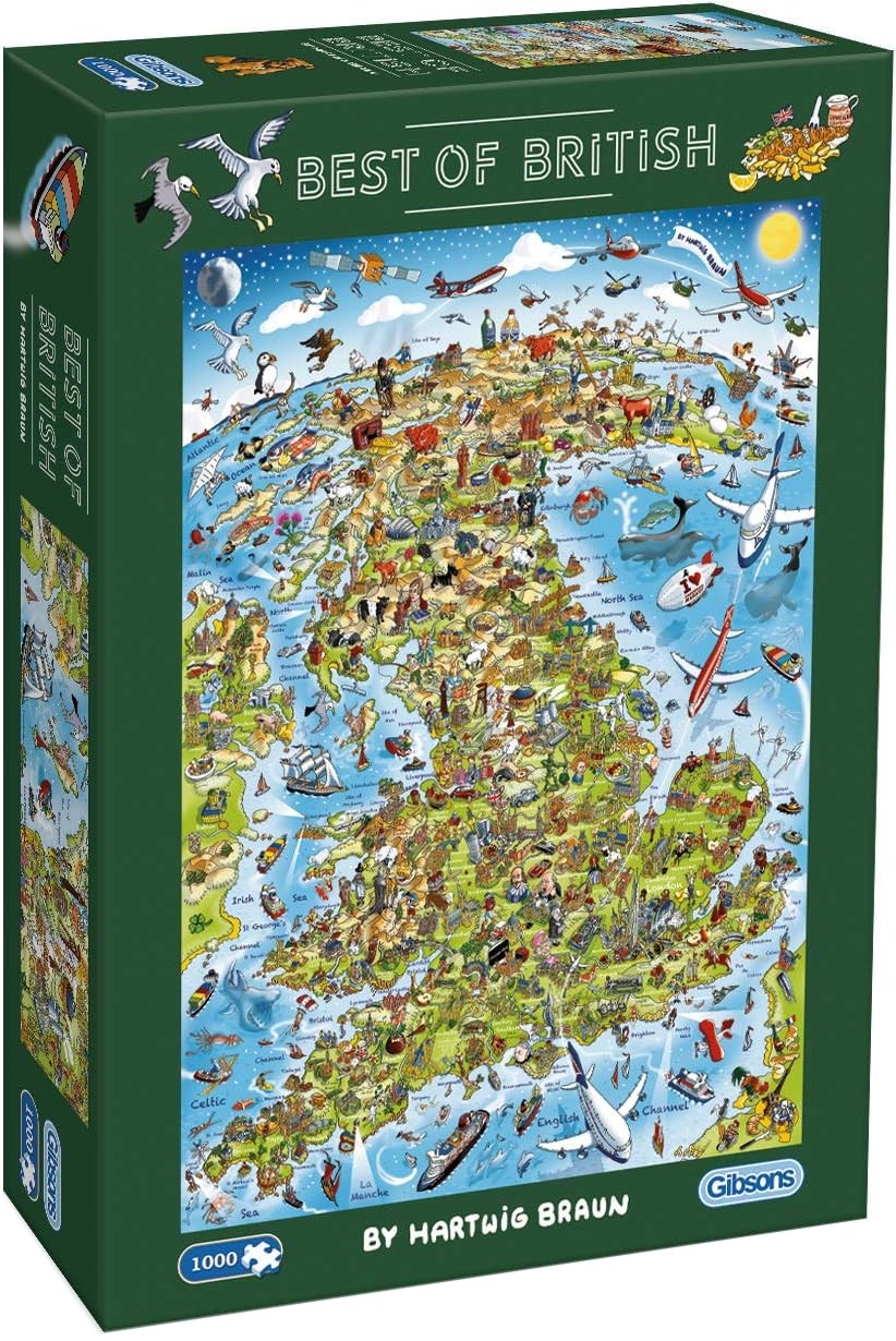Puzzle Gibsons din 1000 piese - Cele mai bune din Marea Britanie