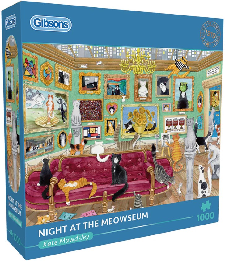 Puzzle Gibsons din 1000 de piese - Noapte în muzeu