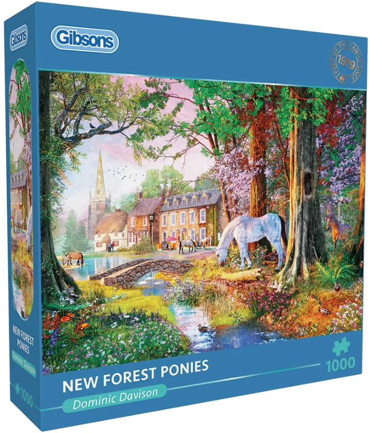 Puzzle Gibsons din 1000 de piese - New Forest Ponies