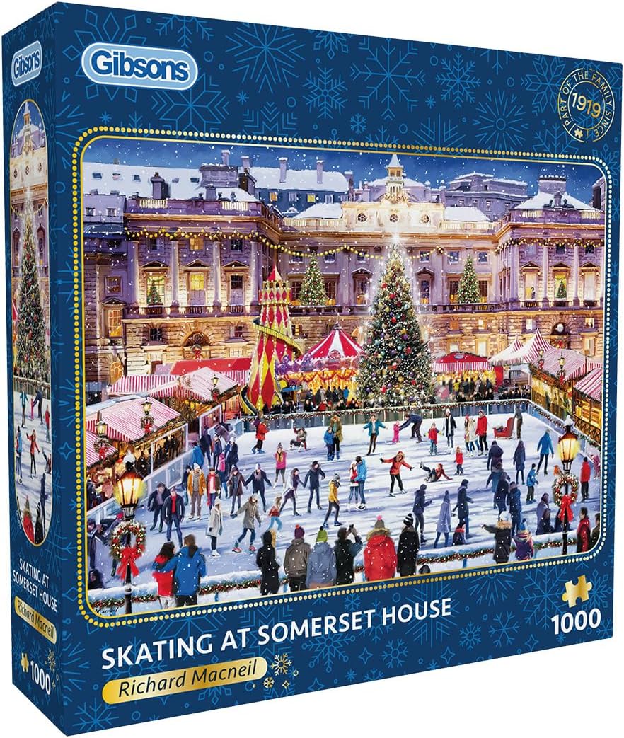 Puzzle Gibsons din 1000 piese - Patinaj pe gheață la Somerset House