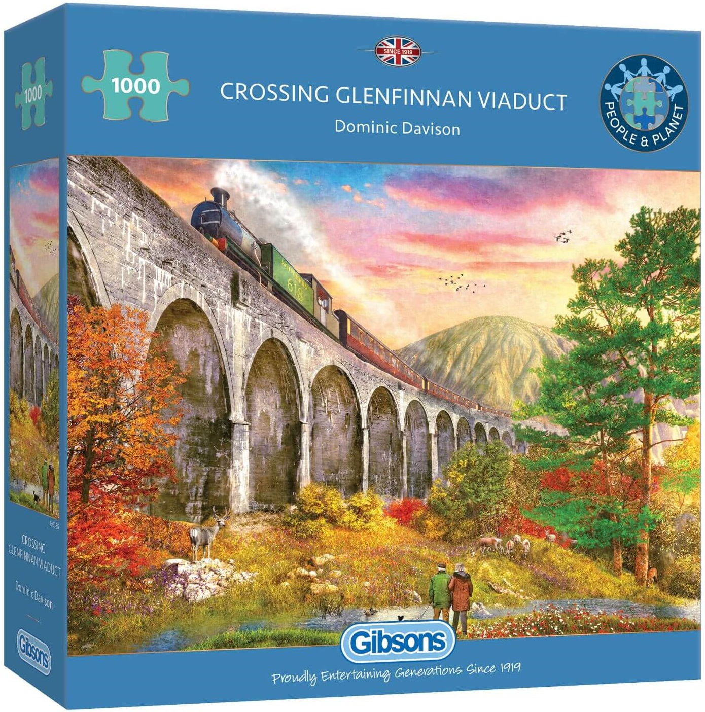 Puzzle Gibsons din 1000 de piese - Traversarea viaductului Glenfinnan
