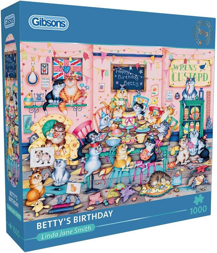 Puzzle Gibsons din 1000 piese - Ziua de naștere a lui Betty