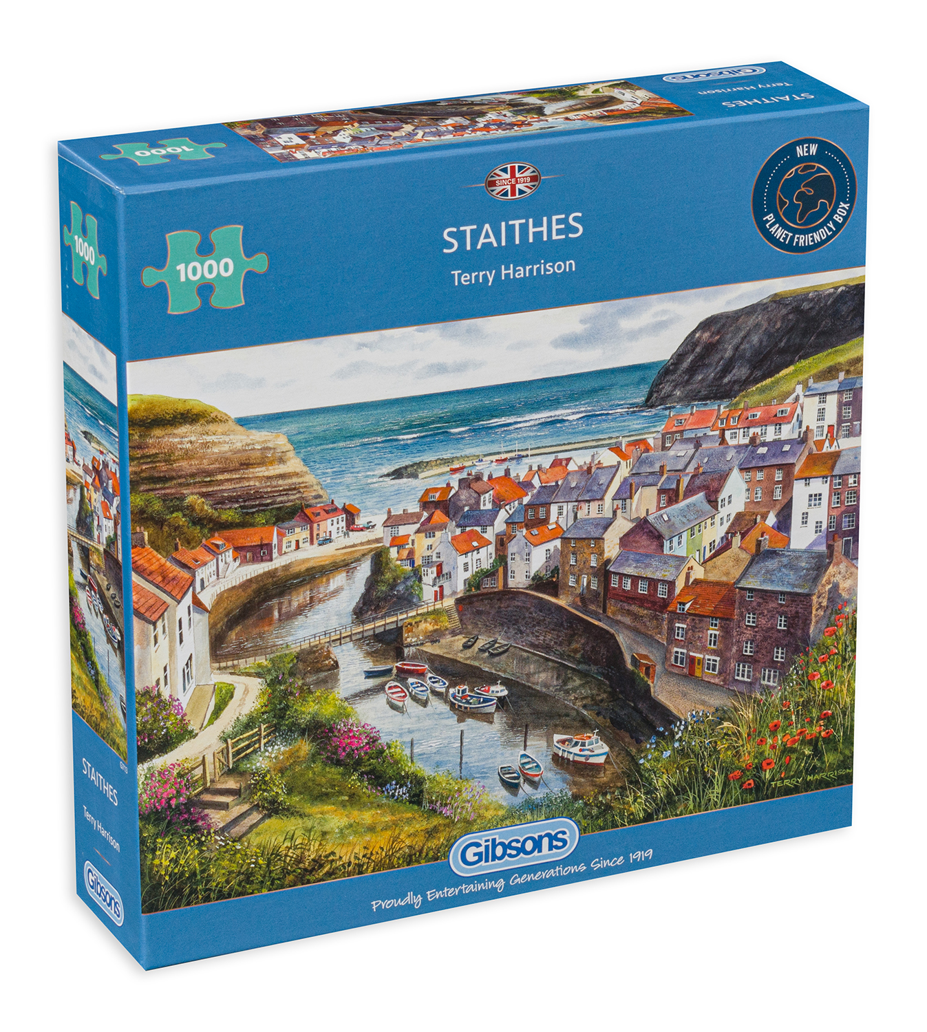 Puzzle Gibsons din 1000 de piese - Staithes, Anglia, Terry Harrison