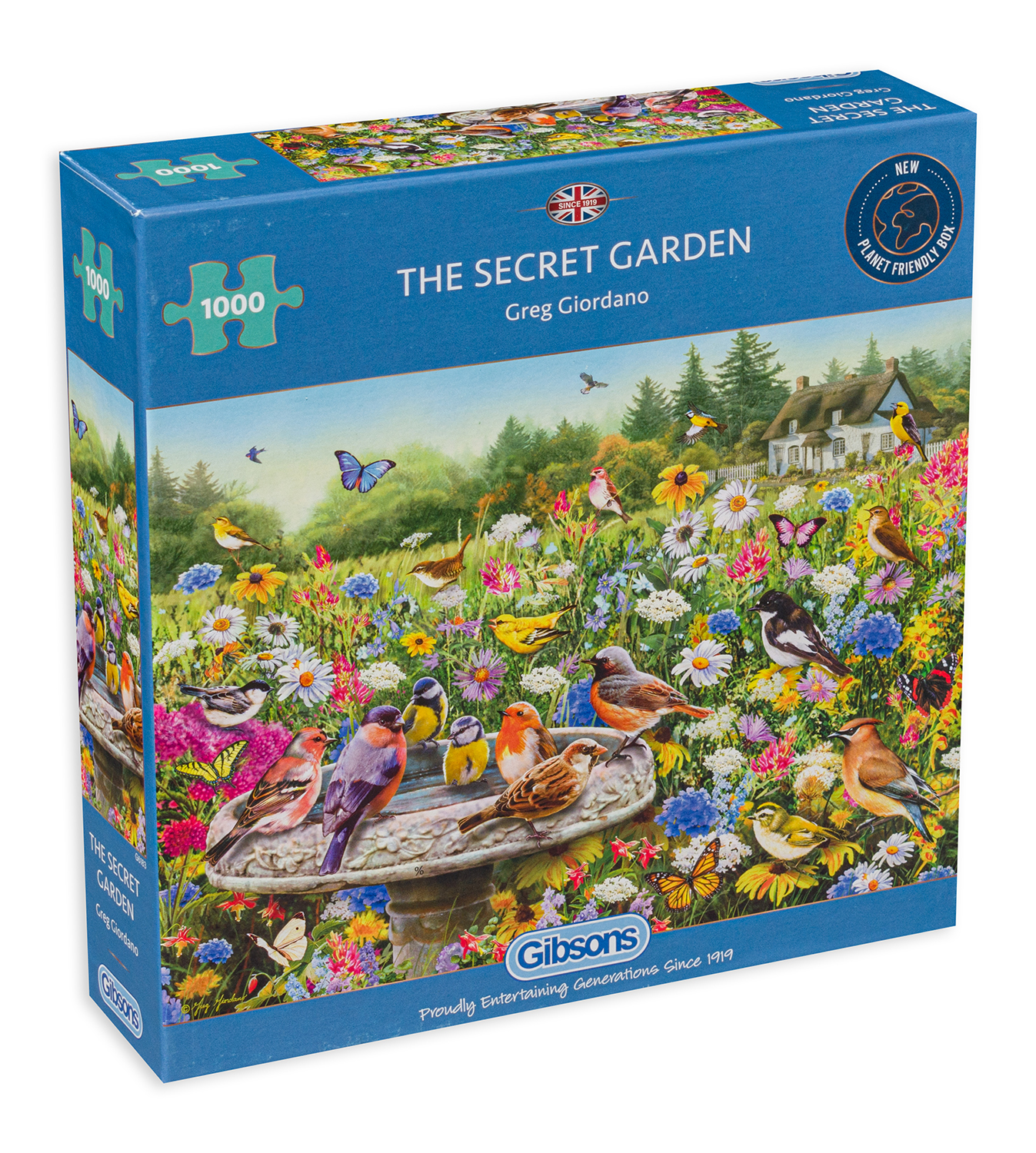 Puzzle Gibsons din 1000 de piese - Gradina sereta, Greg Giordano