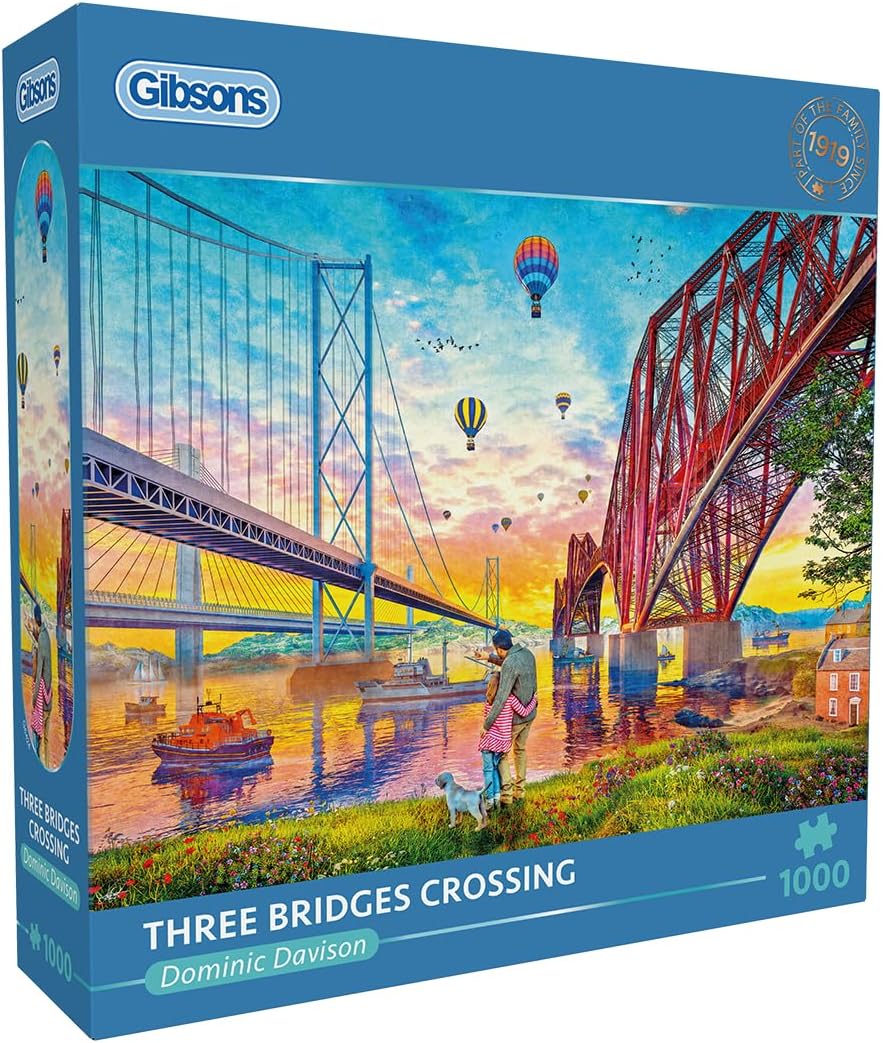 Puzzle Gibsons din 1000 piese - Trei poduri