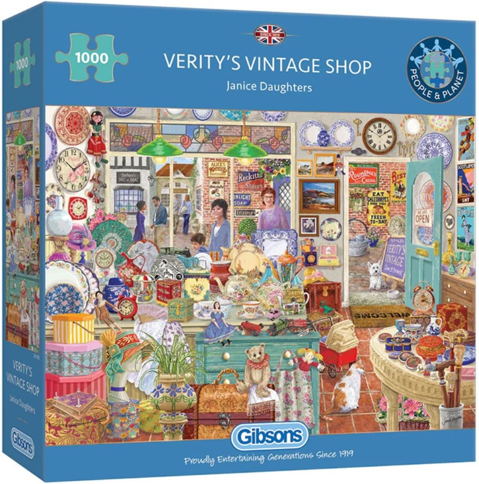 Puzzle Gibsons din 1000 de piese - Vintage Verity's Shop