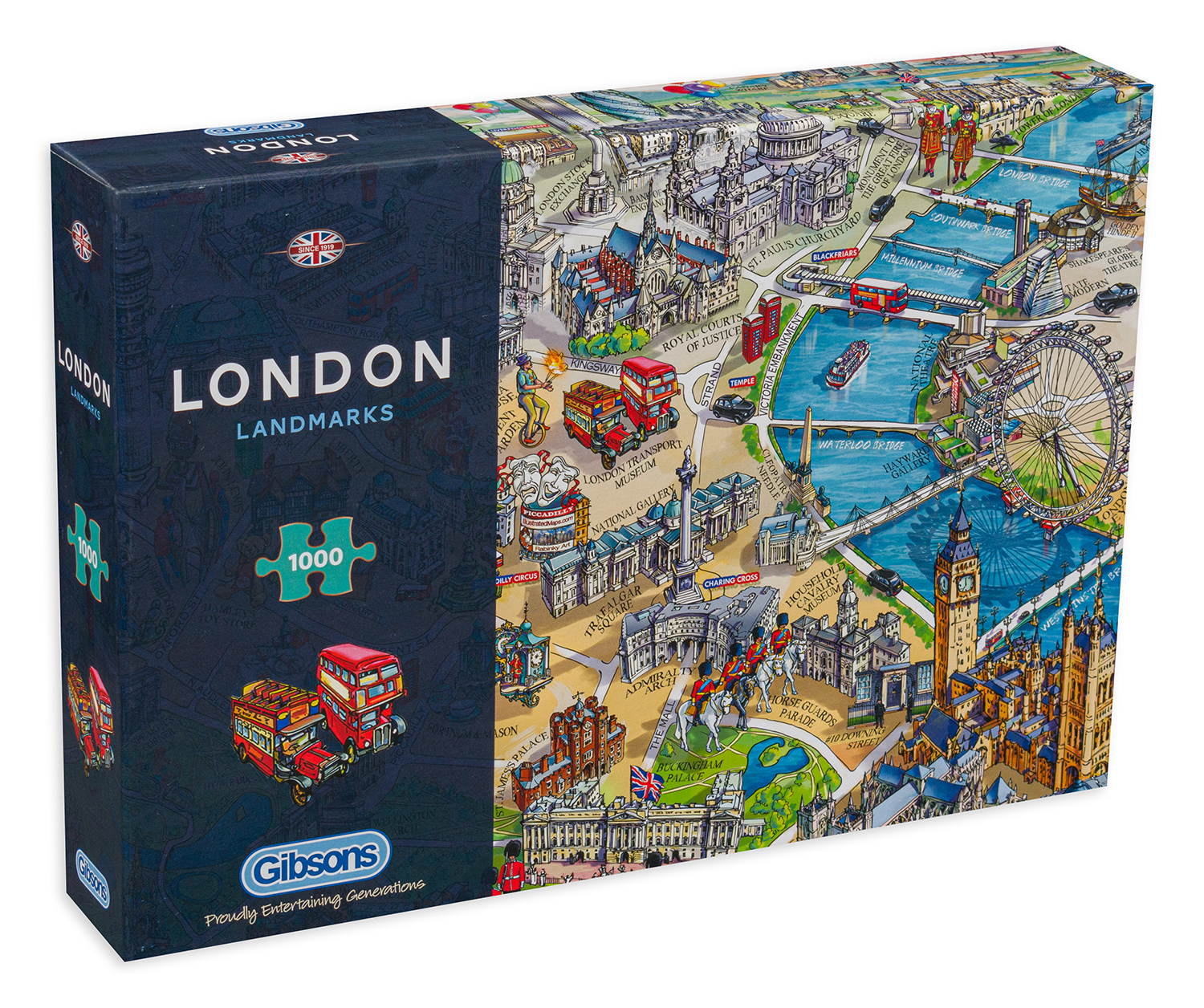 Puzzle Gibsons din 1000 de piese - Atractii turistice in Londra, Maria Rabinsky