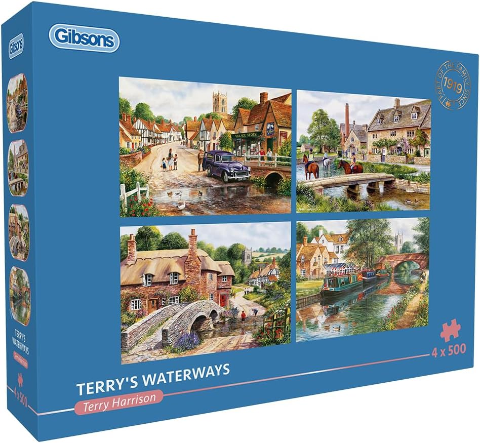 Puzzle Gibsons din 4 x 500 piese - Drumurile de apă ale lui Terry