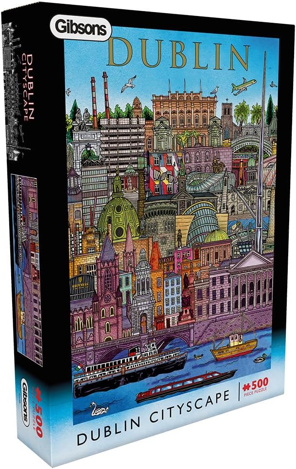 Puzzle Gibsons din 500 piese - Peisaj urban din Dublin