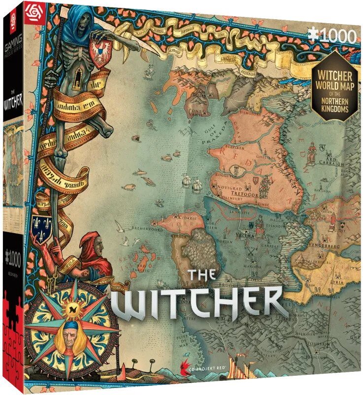 Puzzle Good Loot din 1000 de piese - The Witcher 3: Regatele Nordului