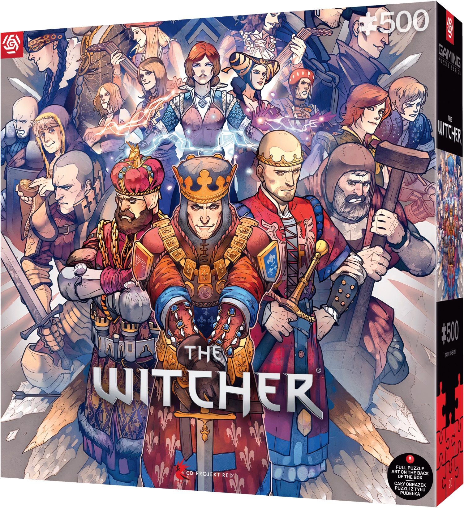 Puzzle Good Loot din 500 de piese - The Witcher: Regatele Nordului