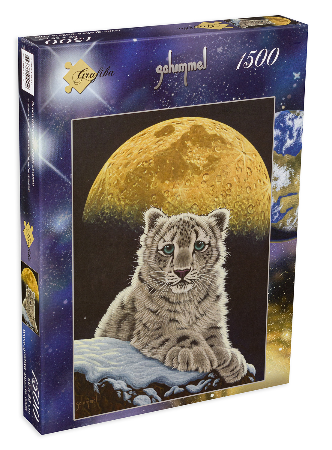 Puzzle Grafika din 1500 de piese - Leopardul lunii