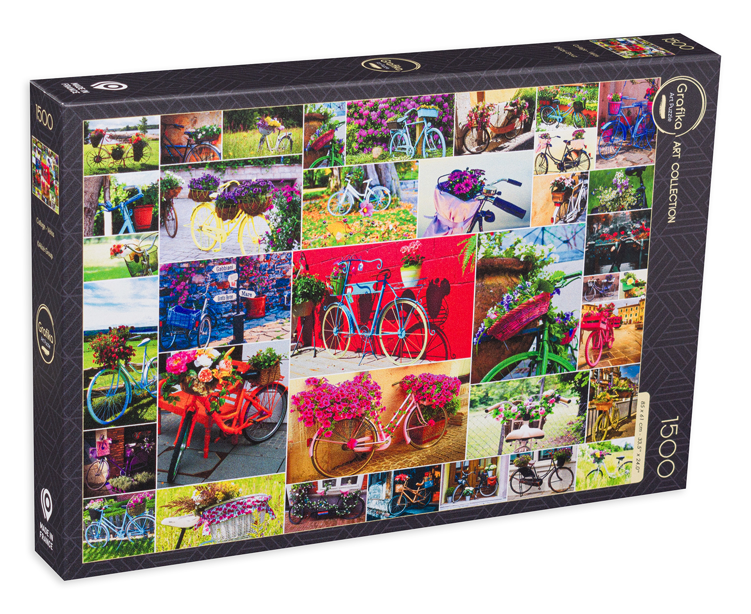 Puzzle Grafika din 1500 de piese - Biciclete