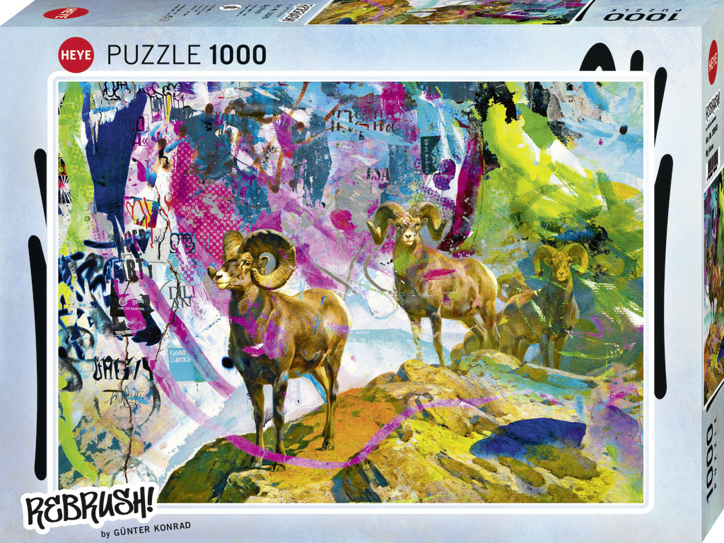 Puzzle Heye din 1000 piese - Coarne mari