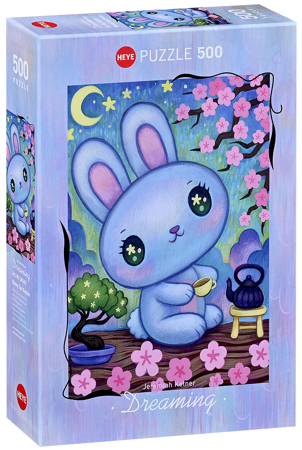 Puzzle Heye din 500 piese - Grădina Zen a Iepurașului