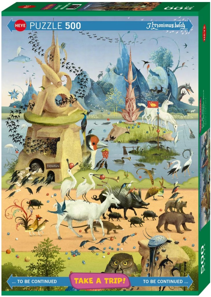 Puzzle Heye din 500 piese - Călătorind cu Hieronymus Bosch