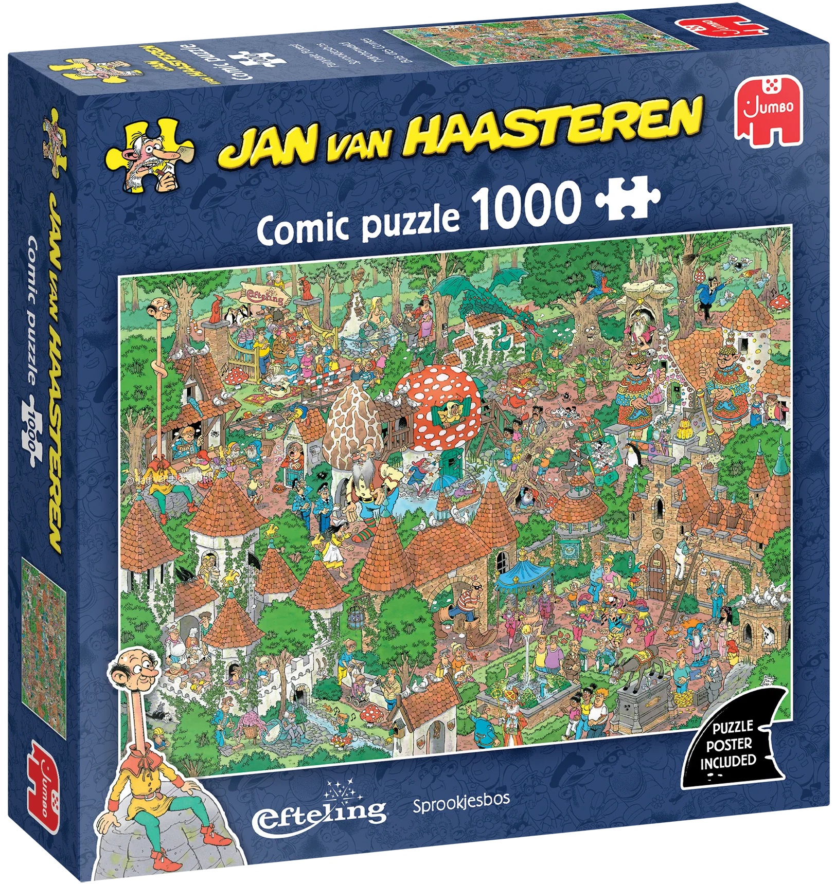 Puzzle Jumbo de 1000 piese - Pădurea fermecată