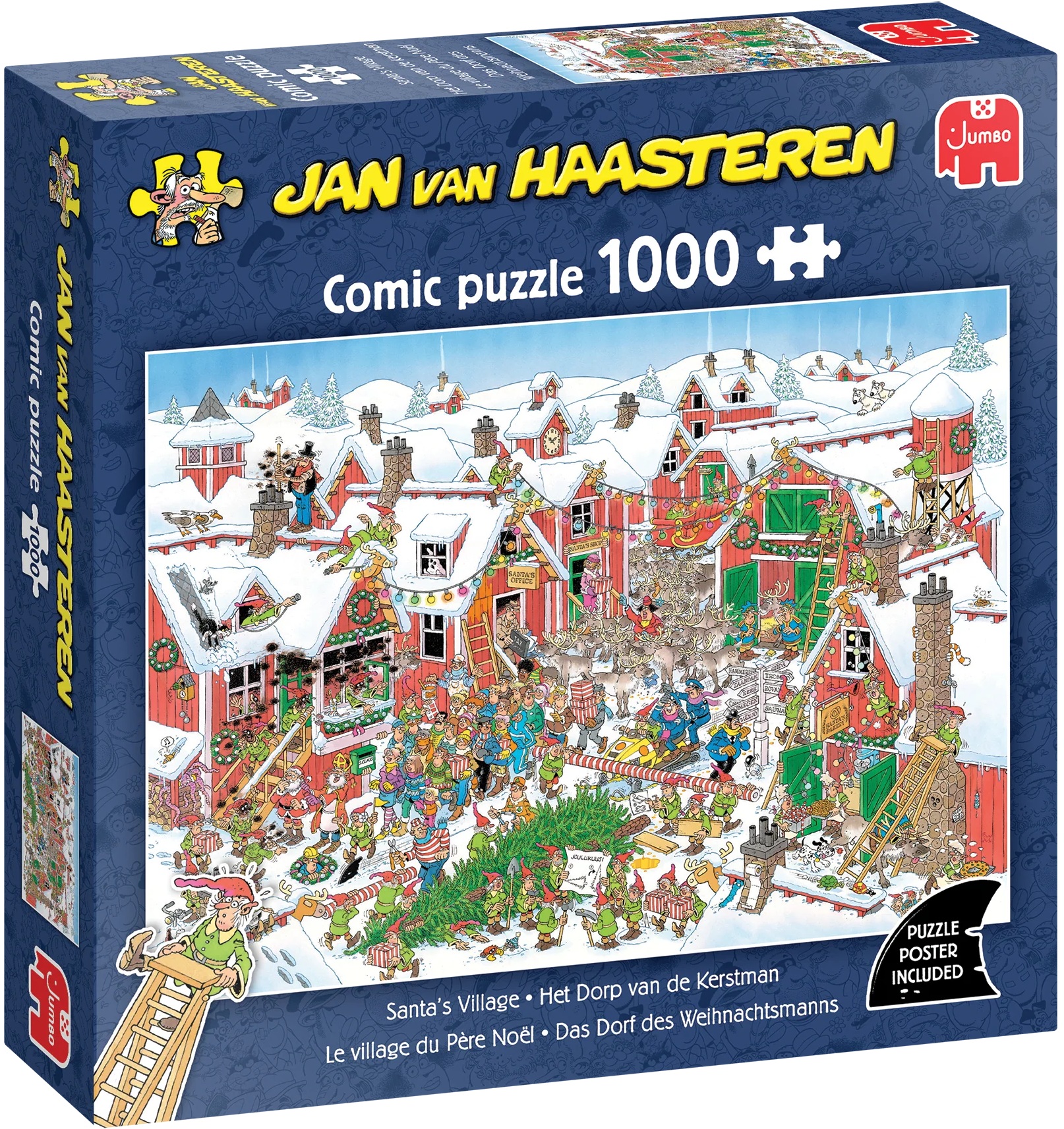 Puzzle Jumbo de 1000 piese - Satul lui Moș Crăciun