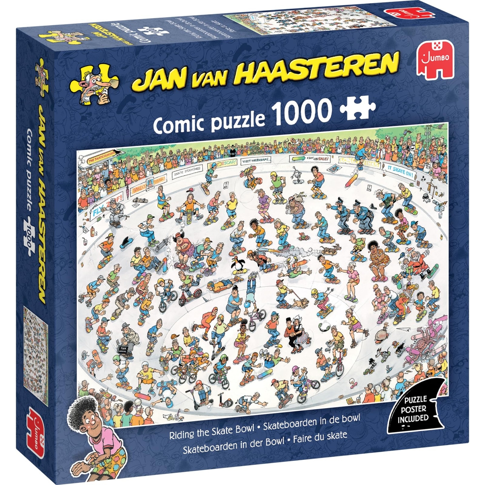 Puzzle Jumbo de 1000 piese - Aventuri cu skateboard