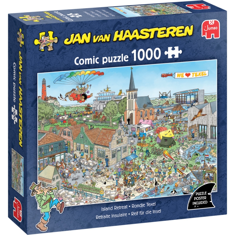 Puzzle Jumbo de 1000 piese - Vacanță pe insulă