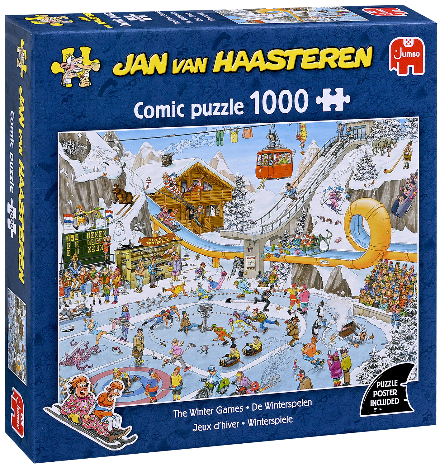 Puzzle Jumbo din 1000 piese - Jocurile de iarnă