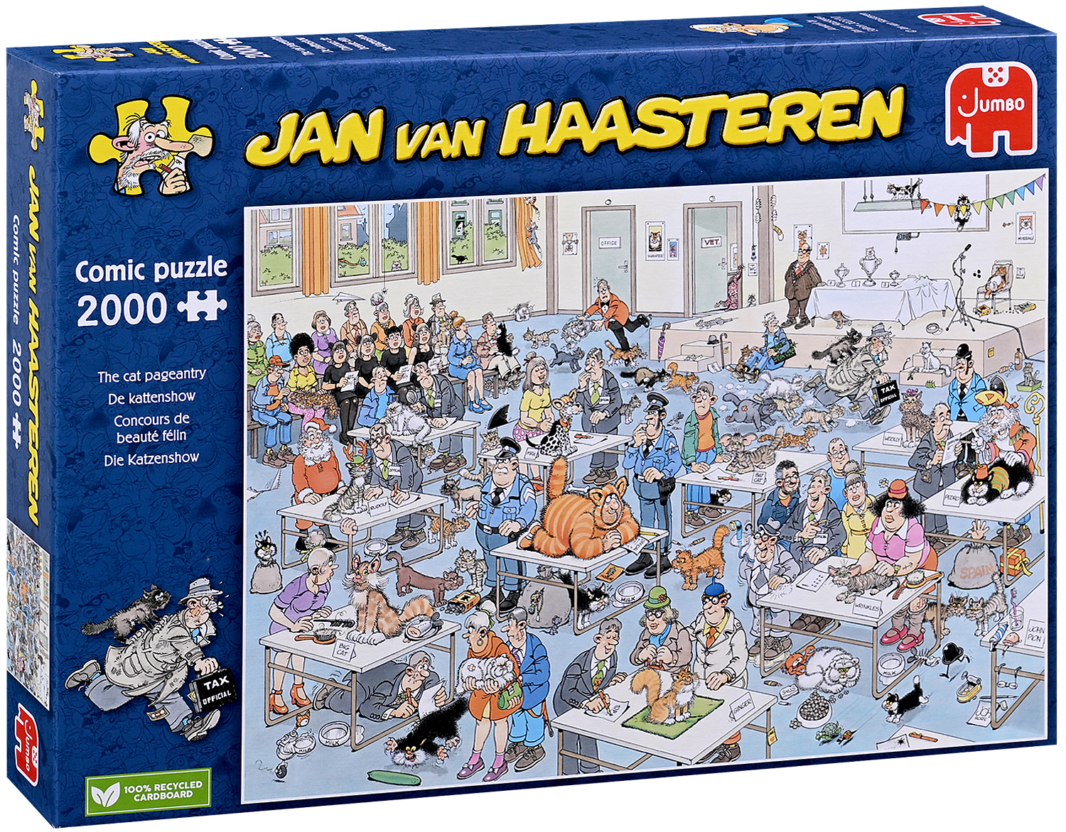 Puzzle Jumbo din 2000 de piese - Cat Fairy