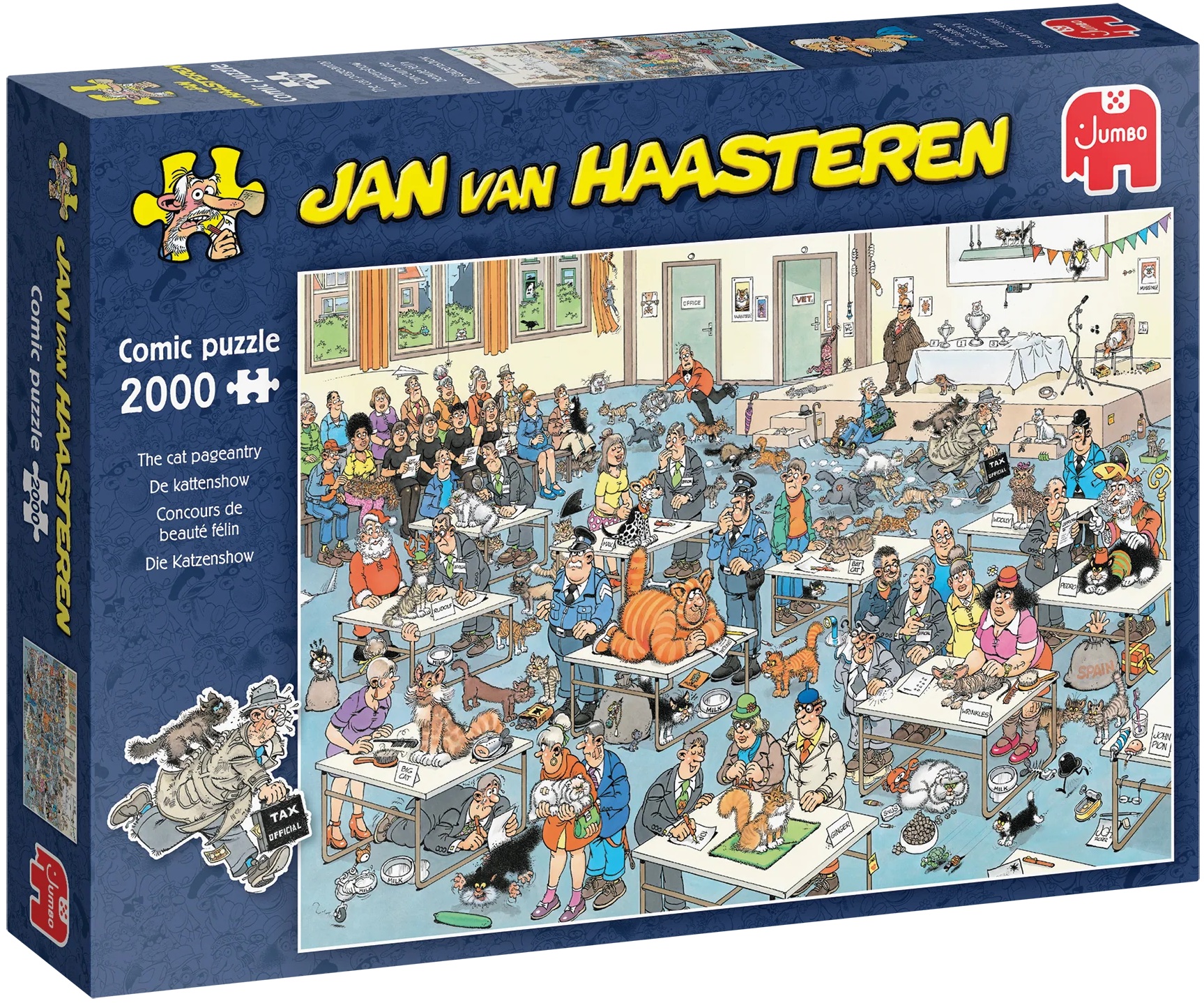 Puzzle Jumbo de 2000 piese - Expoziție cu pisici
