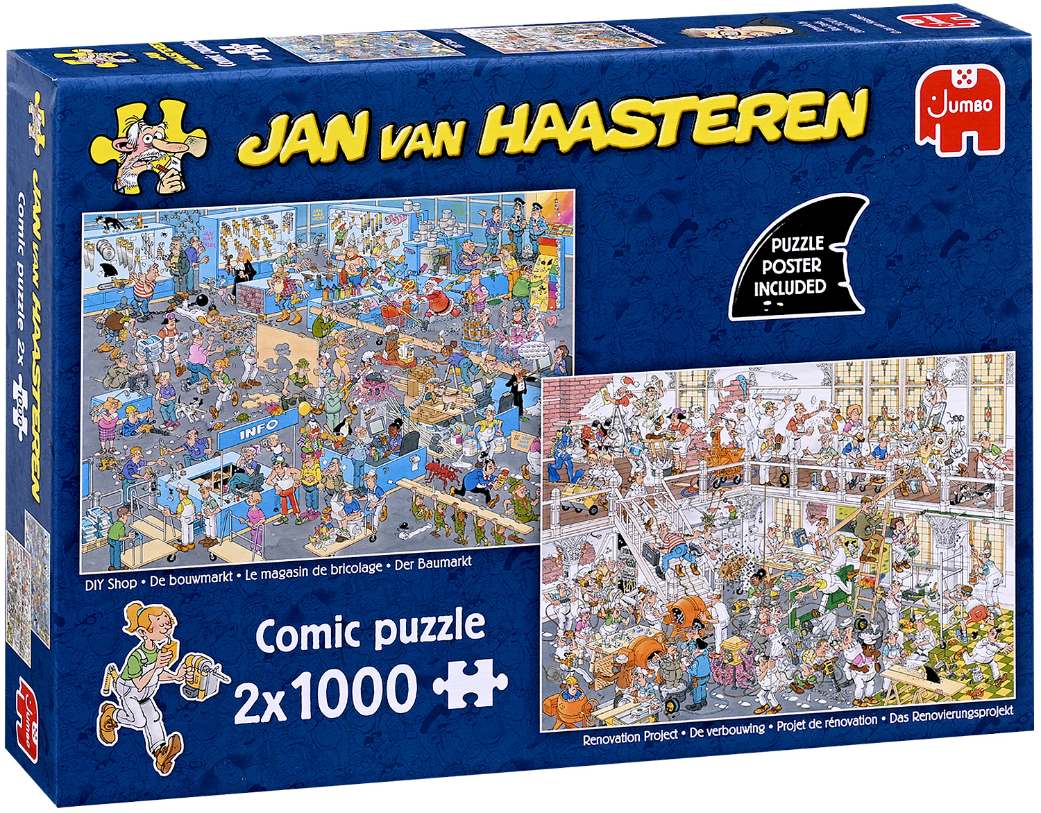 Puzzle Jumbo din 2 x 1000 piese - Proiect de renovare și magazin de tip „Fă-o singur”