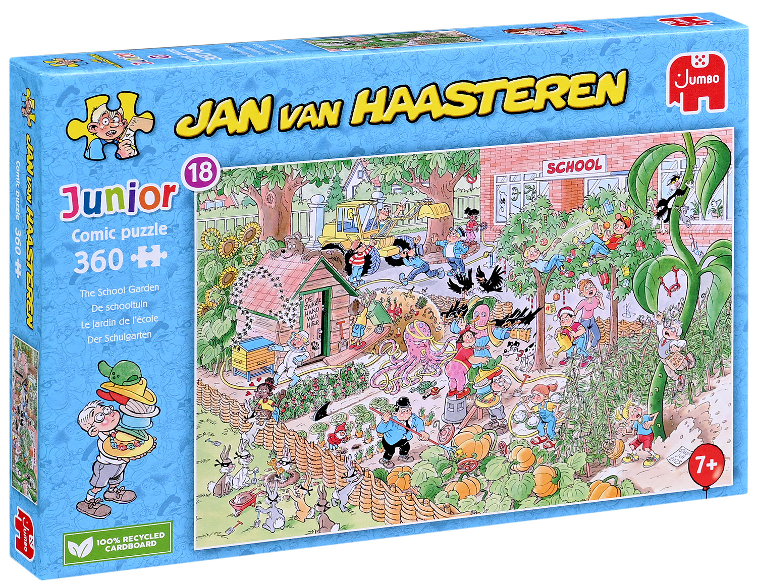 Puzzle Jumbo din 360 piese - Grădina școlii
