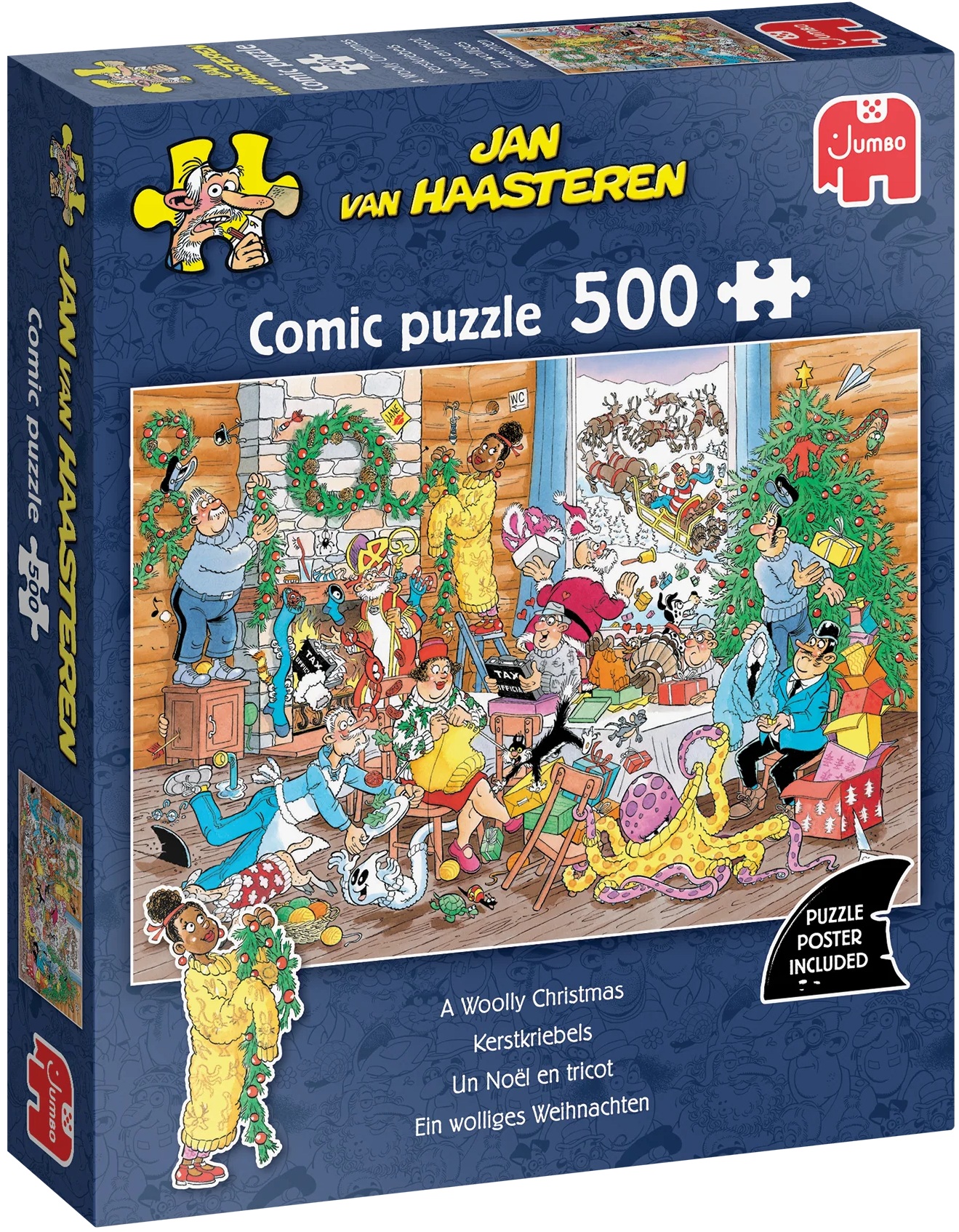Puzzle Jumbo de 500 piese - Emoție de Crăciun