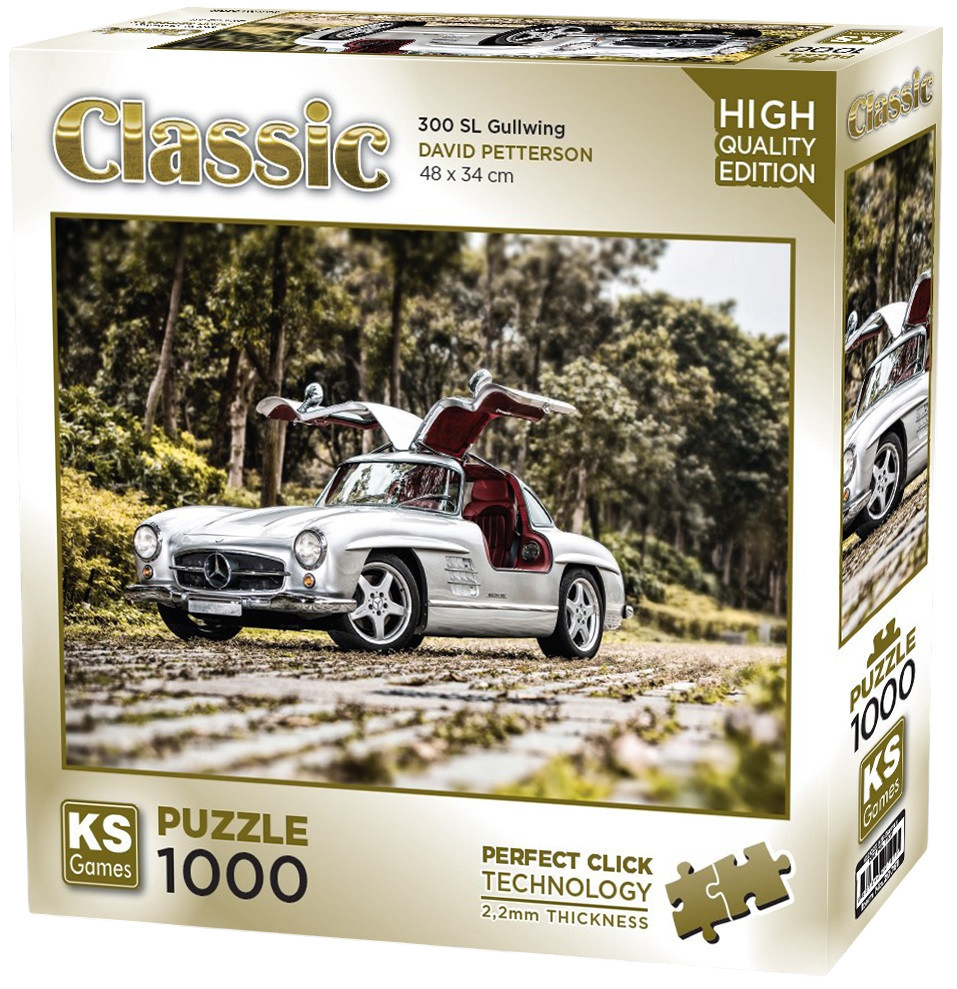 Puzzle  KS Games din  1000 piese- MașinăMercedes-Benz 300 SL Gullwing