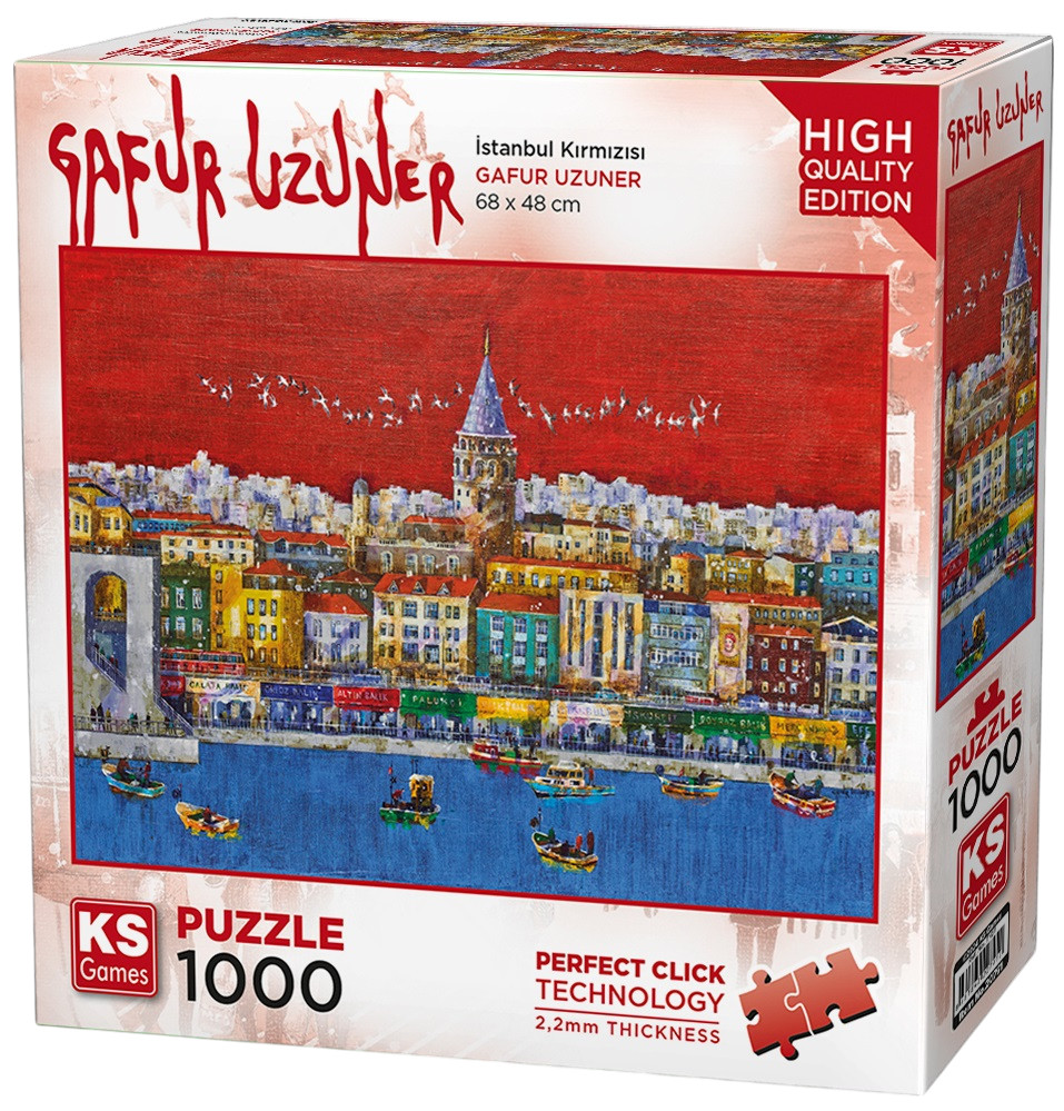 Puzzle  KS Games din  1000 piese- Istanbulul Roșu