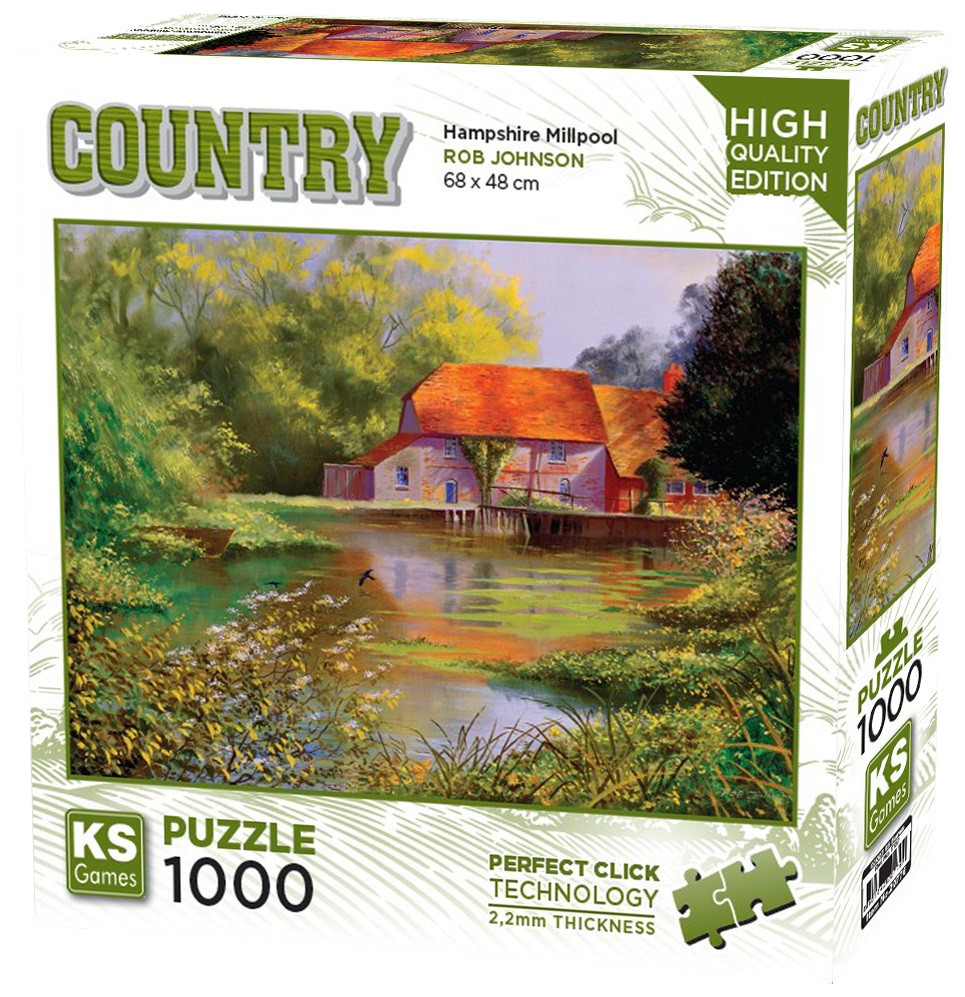 Puzzle  KS Games din  1000 piese- Lângă moară în Hampshire