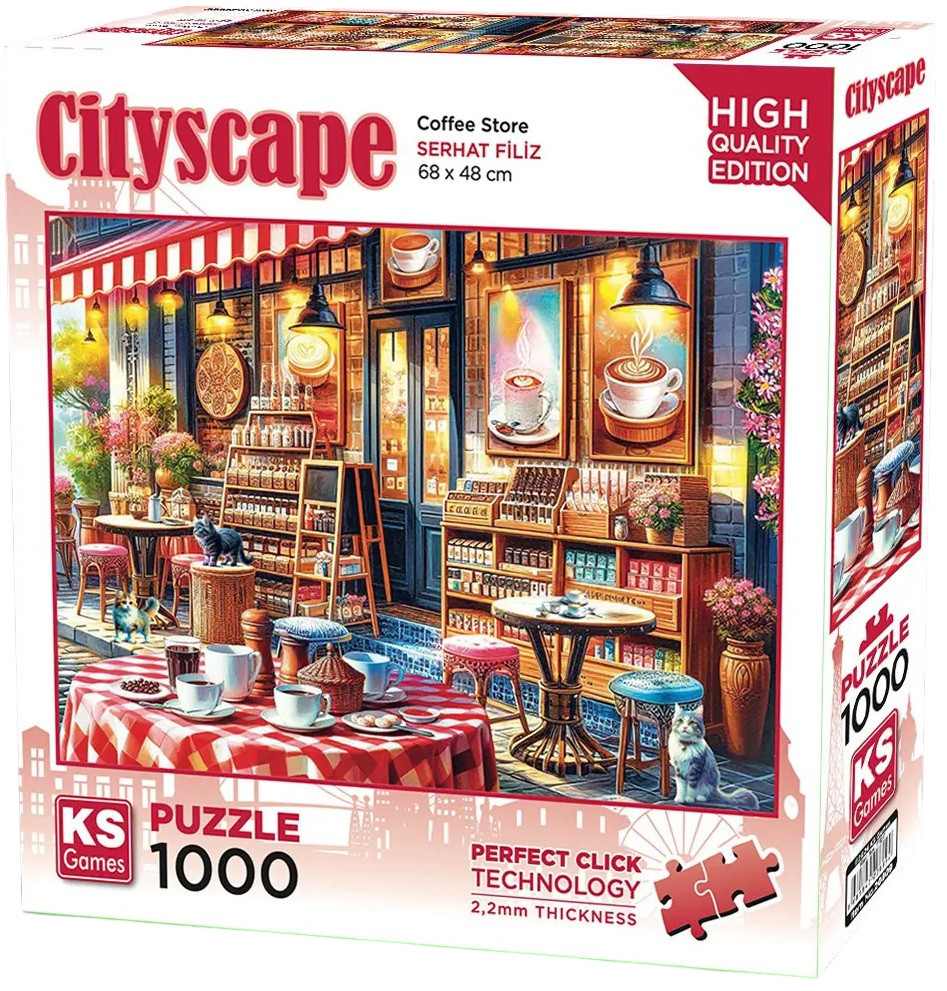 Puzzle KS Games din  1000 piese - Cafenea