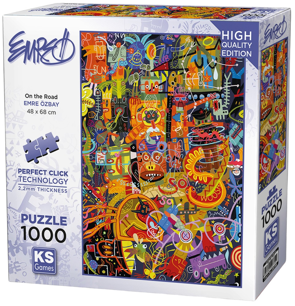 Puzzle KS Games din 1000 piese - Pe drum