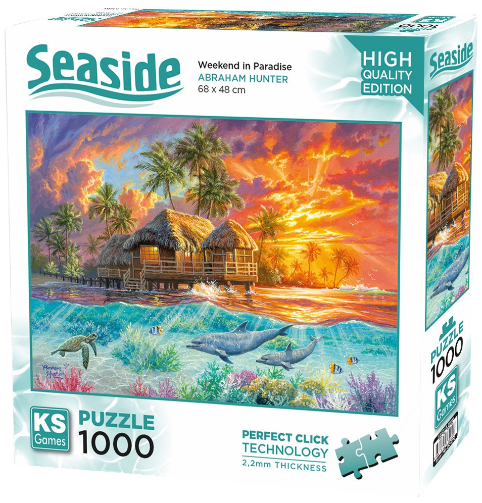 Puzzle  KS Games din  1000 piese- Weekend în paradis