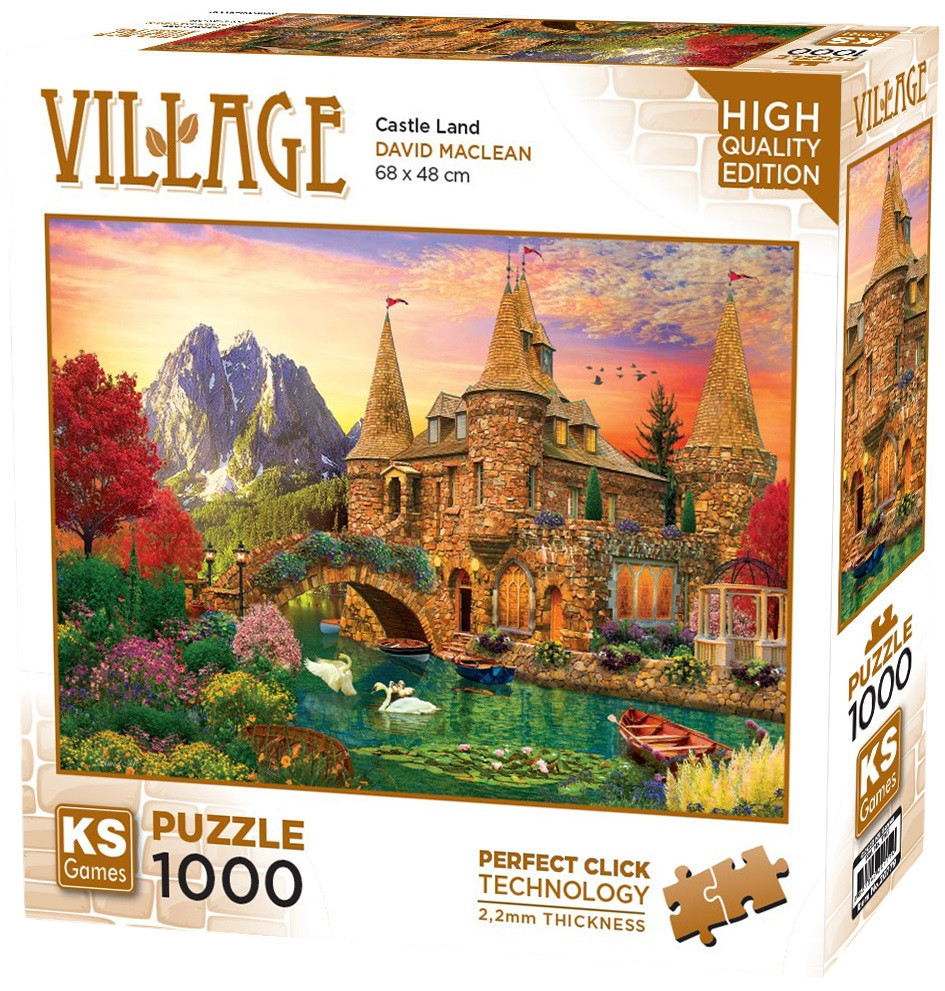 Puzzle  KS Games din  1000 piese- Țara castelelor