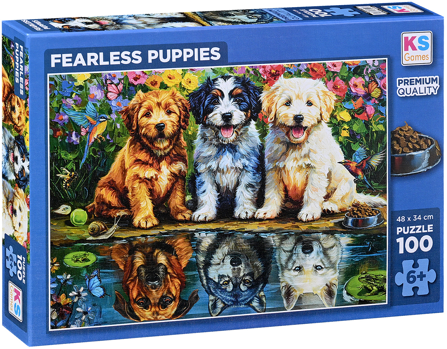 Puzzle KS Games din 100 piese - Căței neînfricați