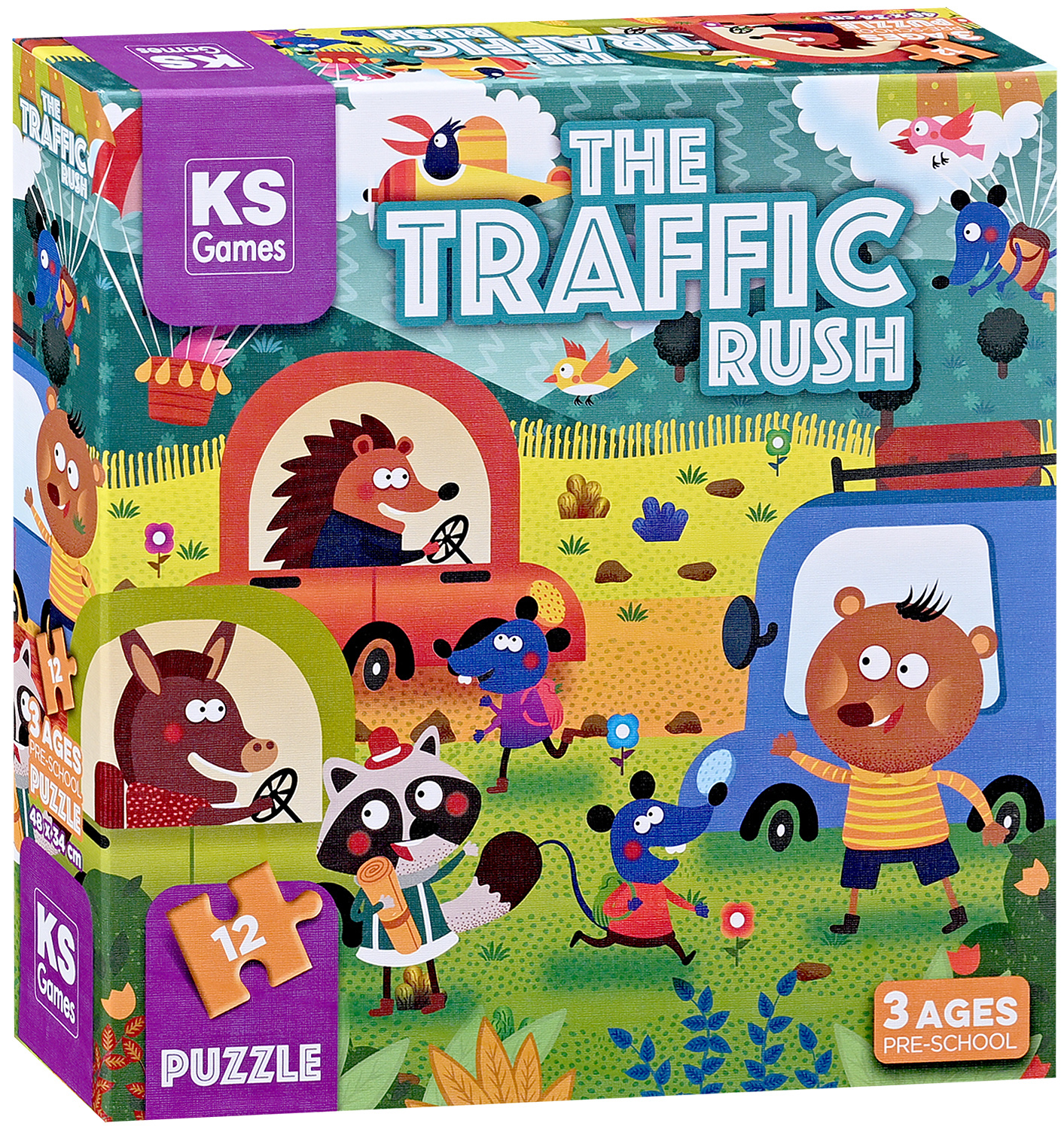 Puzzle KS Games din 12 piese- Trafic intens