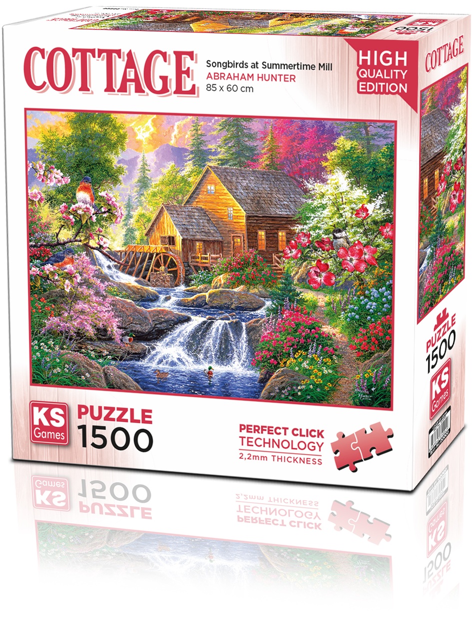 Puzzle  KS Games din  1500 piese- Moară în timpul verii