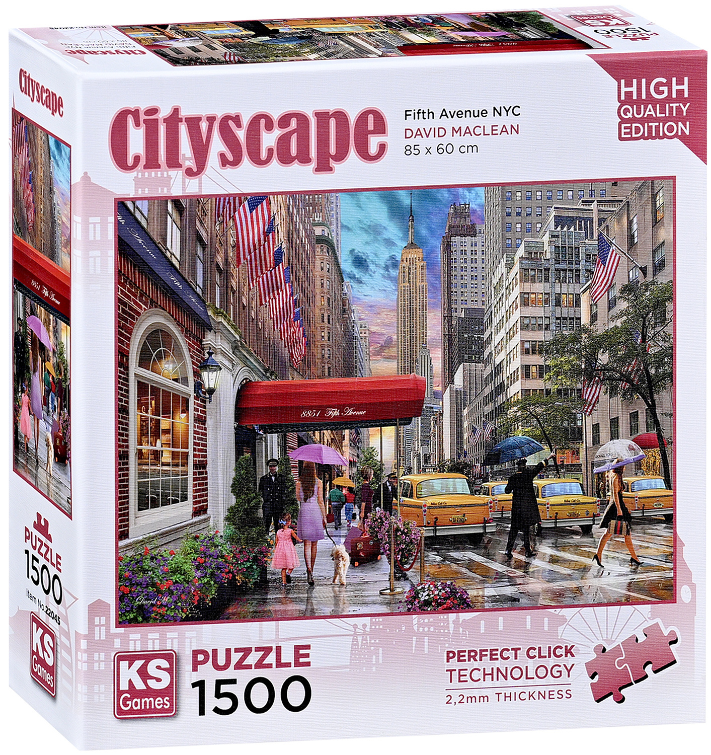 Puzzle KS Games din 1500 piese - Fifth Avenue, New York