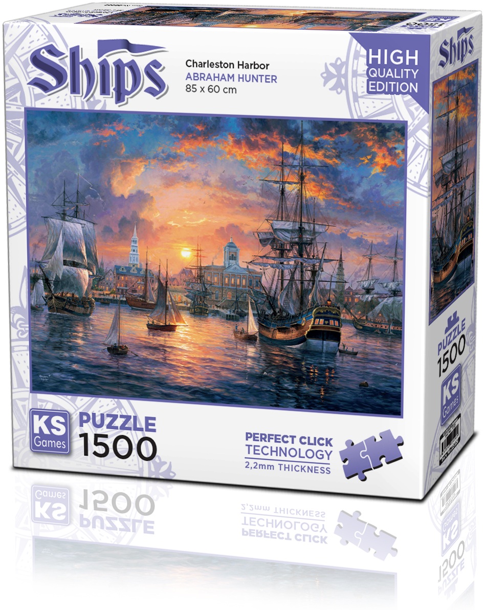 Puzzle  KS Games din  1500 piese- Portul Charleston