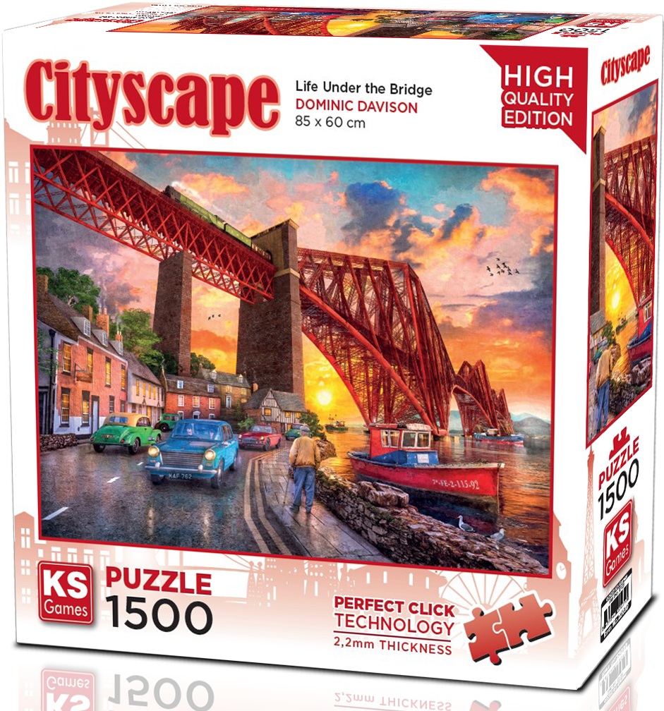 Puzzle  KS Games din  1500 piese- Viața sub pod