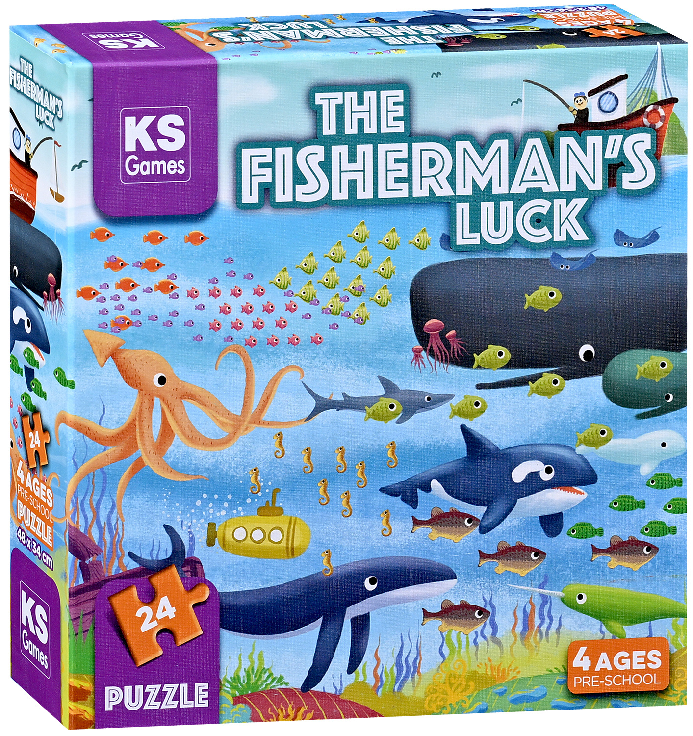 Puzzle KS Games din 24 piese- Norocul pescarului
