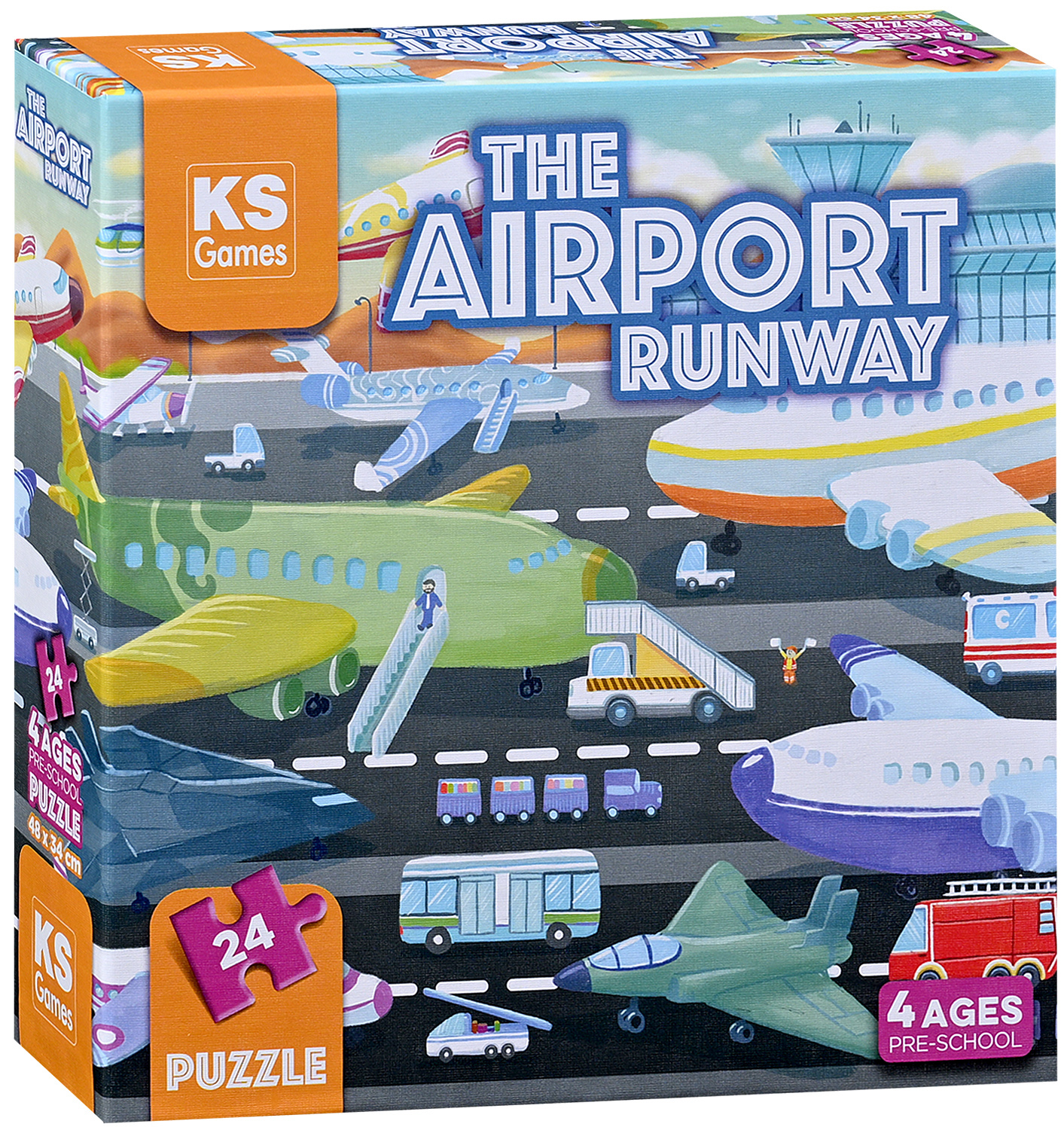 Puzzle KS Games din 24 piese- Pistă de Aeroport