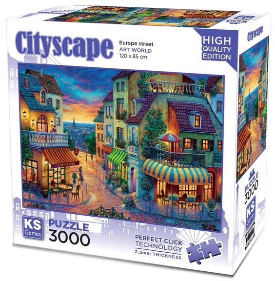 Puzzle KS Games din 3000 piese - Strada Europeană