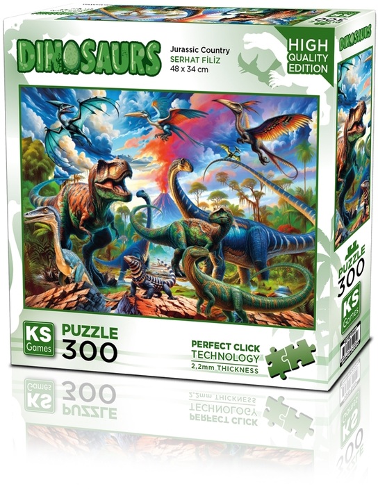 Puzzle  KS Games din  300 piese- Dinozauri