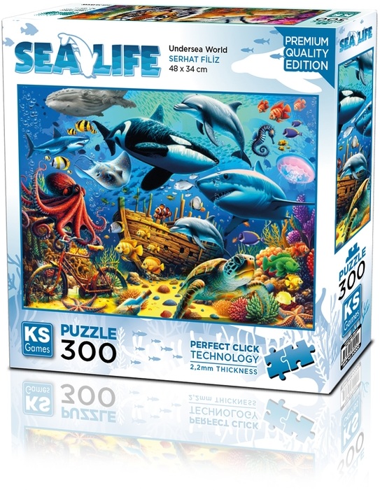 Puzzle  KS Games din  300 piese- Lumea subacvatică