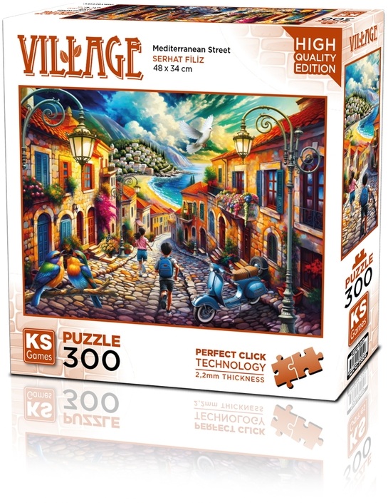 Puzzle  KS Games din  300 piese-Strada Mediteraneană