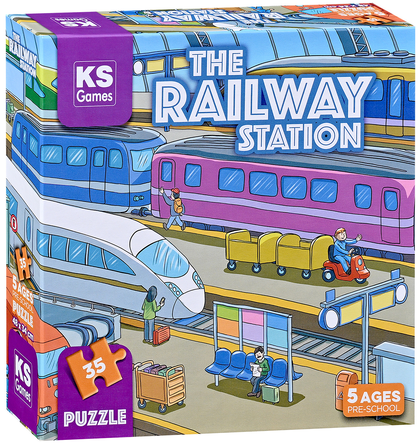 Puzzle KS Games din 35 piese- Gară